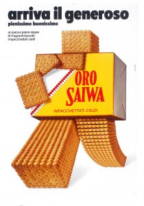 ORO SAIWA pubblicità Armando Testa 1973